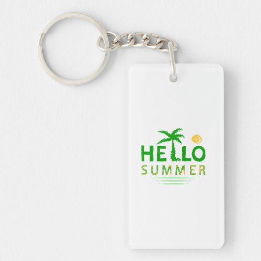 Hallo Sommer Schlüsselanhänger (Vorderseite)