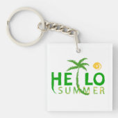 Hallo Sommer Schlüsselanhänger (Vorderseite)