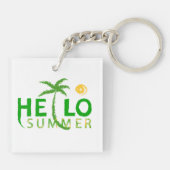 Hallo Sommer Schlüsselanhänger (Rückseite)