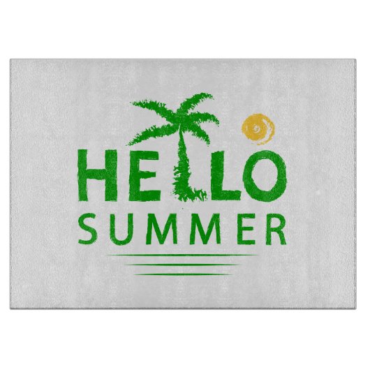 Hallo Sommer Schneidebrett (Vorderseite)