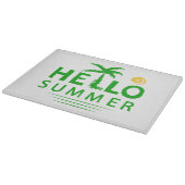 Hallo Sommer Schneidebrett (Ecke)