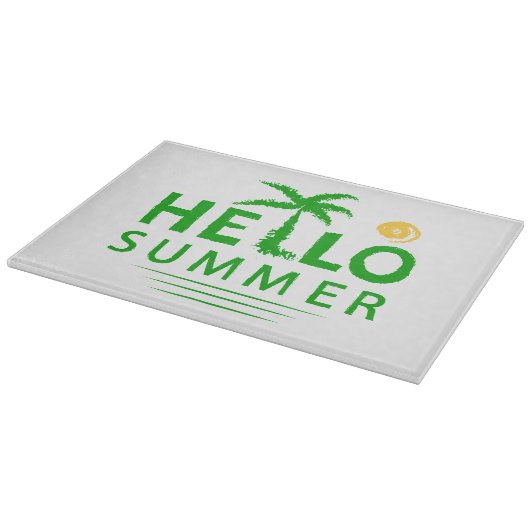 Hallo Sommer Schneidebrett (Ecke)