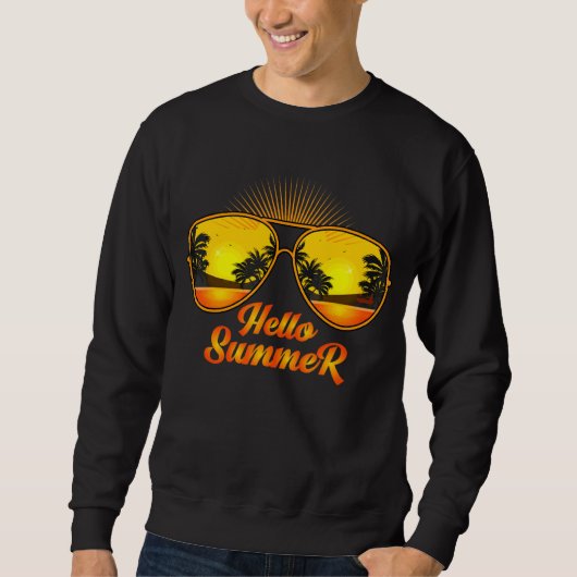 Hallo Sommer schöne Brille und ich bin im Begriff  Sweatshirt (Vorderseite)