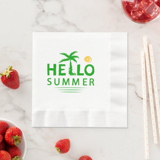 Hallo Sommer Serviette (Beispiel)