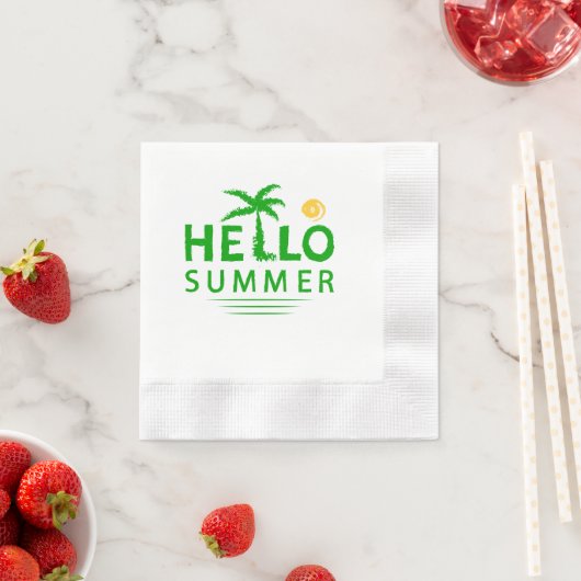 Hallo Sommer Serviette (Beispiel)