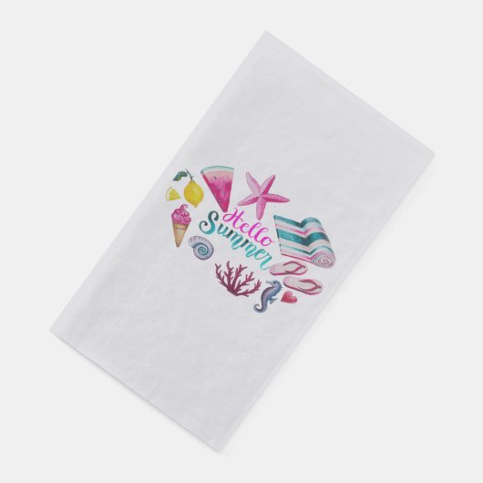 Hallo Sommer Serviette (Ecke)