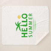 Hallo Sommer Sherpadecke (Vorderseite (Horizontal))
