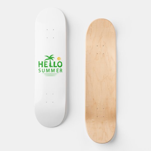 Hallo Sommer Skateboard (Vorderseite)