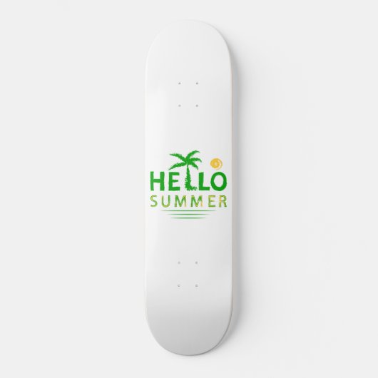 Hallo Sommer Skateboard (Vorderseite)