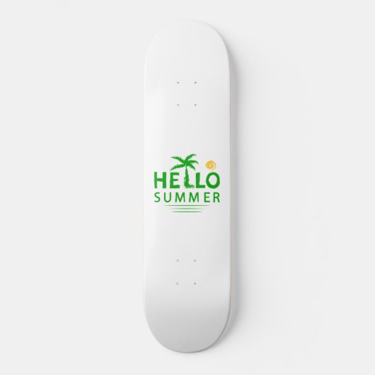 Hallo Sommer Skateboard (Vorderseite)