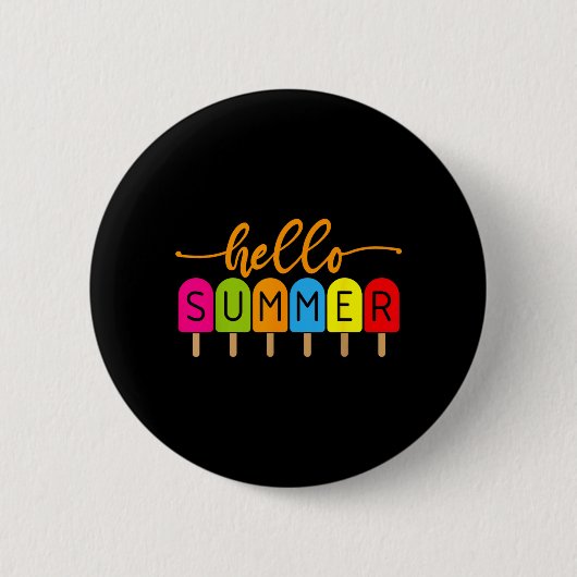Hallo Sommer Sommer Eiscreme Hallo Sommer Button (Vorderseite)