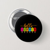 Hallo Sommer Sommer Eiscreme Hallo Sommer Button (Vorne & Hinten)