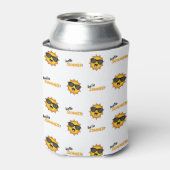 Hallo Sommer Sonne mit Sonnenbrille Dosenkühler (Kanne Vorderseite)