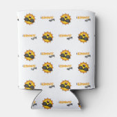 Hallo Sommer Sonne mit Sonnenbrille Dosenkühler (Rückseite)