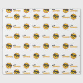 Hallo Sommer Sonne mit Sonnenbrille Geschenkpapier (Flach)