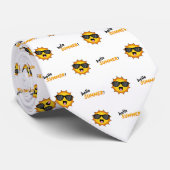 Hallo Sommer Sonne mit Sonnenbrille Krawatte (Gerollt)