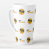 Hallo Sommer Sonne mit Sonnenbrille Milchtasse (Linke Ecke)