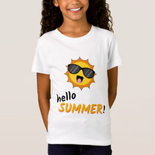 Hallo Sommer Sonne mit Sonnenbrille T-Shirt