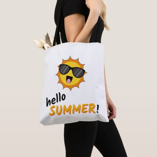 Hallo Sommer Sonne mit Sonnenbrille Tasche (Von Nahem)
