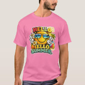 Hallo Sommer Sonne T-Shirt (Vorderseite)