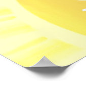 Hallo Sommer Sonnenkunst Poster (Ecke)