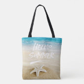 Hallo Sommer-Sonnenschein-StrandStarfish Tasche (Rückseite)