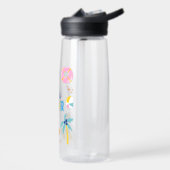 Hallo Sommer Strand Spaß Retro Design Trinkflasche (Links)
