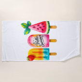 Hallo Sommer  Strandtuch (Vorderseite)