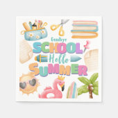 Hallo Sommer! Summer Pool Paper der Schule Serviette (Vorderseite)