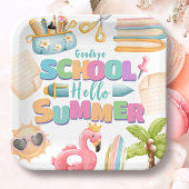 Hallo Sommer! Summer Pool Party der Schule Pappteller