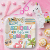 Hallo Sommer! Summer Pool Party der Schule Pappteller (Party)