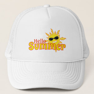 Hallo Sommer Sun Wearing Shades Truckerkappe