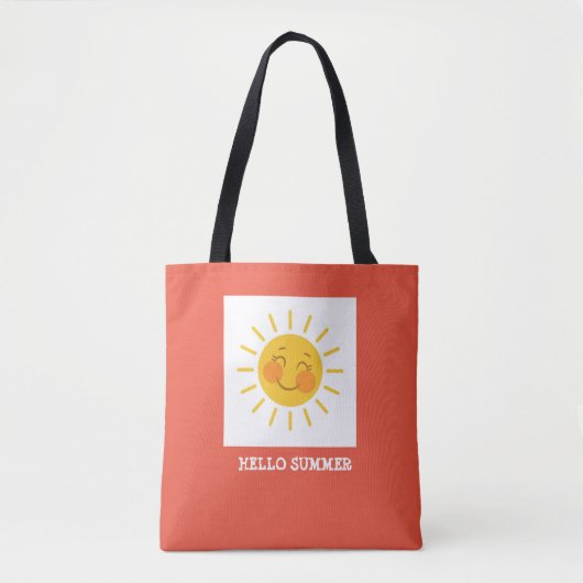 Hallo Sommer Sunburst Tasche (Vorderseite)