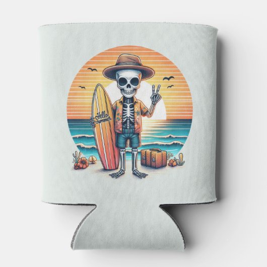 Hallo Sommer - Surfer Dosenkühler (Rückseite)