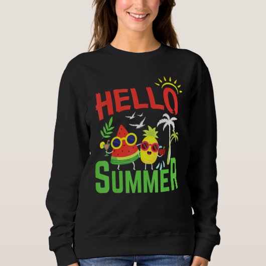 Hallo Sommer Sweatshirt (Vorderseite)