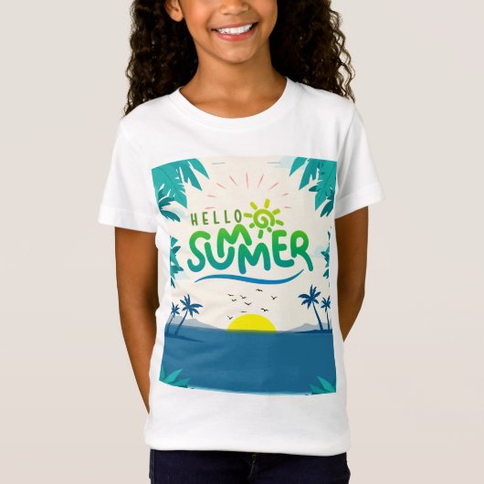 Hallo Sommer T-Shirt (Vorderseite)