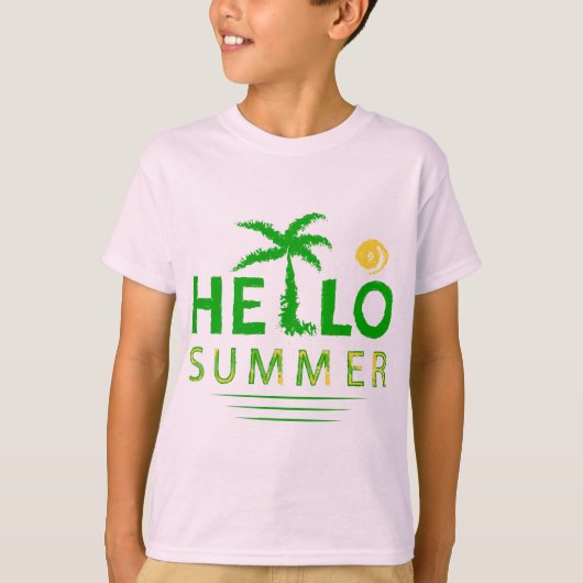 Hallo Sommer T-Shirt (Vorderseite)