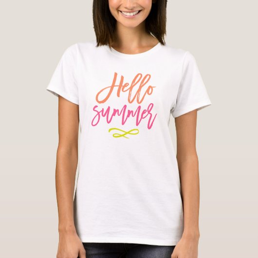 Hallo Sommer T-Shirt (Vorderseite)