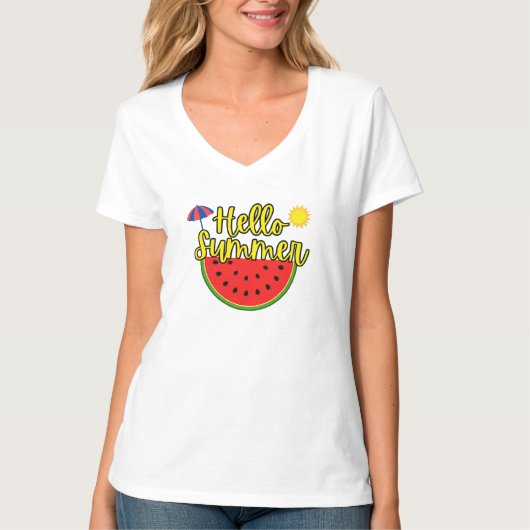 Hallo Sommer T-Shirt (Vorderseite)