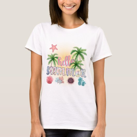 Hallo Sommer T-Shirt (Vorderseite)