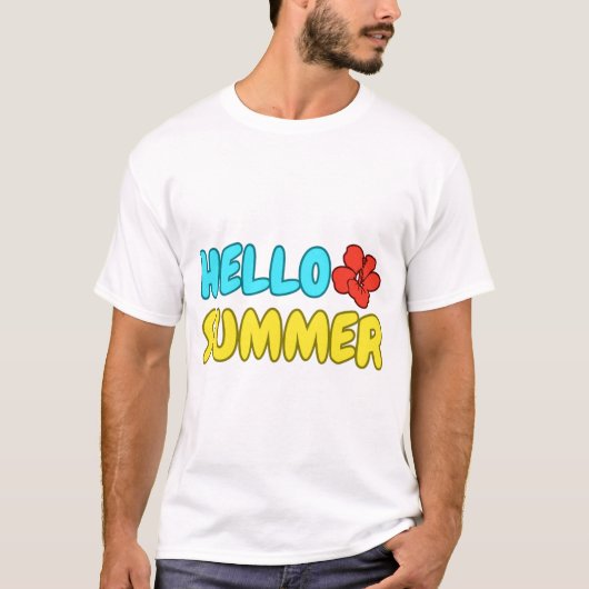 Hallo Sommer T-Shirt (Vorderseite)
