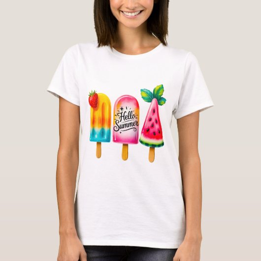 Hallo Sommer T-Shirt (Vorderseite)