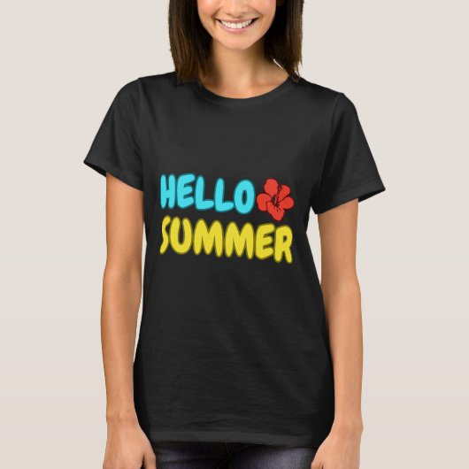 Hallo Sommer T-Shirt (Vorderseite)