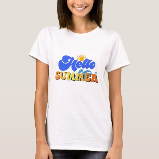 Hallo Sommer T-Shirt (Vorderseite)