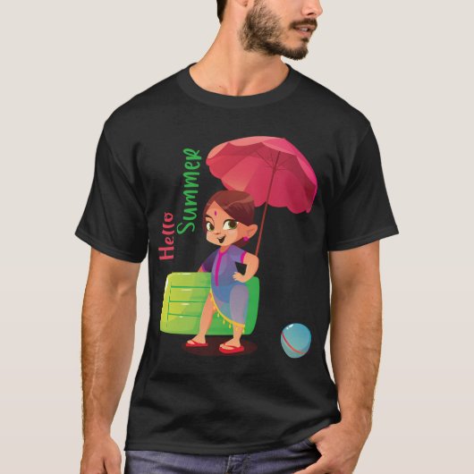 Hallo Sommer T-Shirt (Vorderseite)