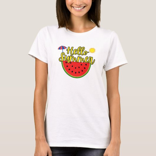 Hallo Sommer T-Shirt (Vorderseite)
