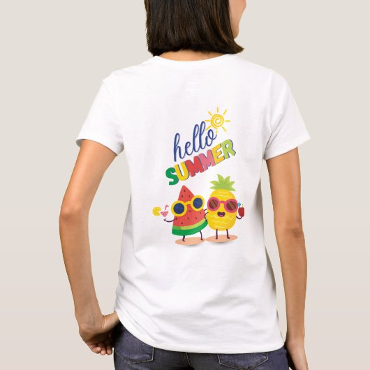"Hallo Sommer" T-Shirt (Rückseite)