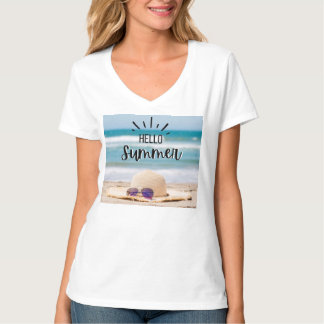 Hallo Sommer: T - Shirt der Frauen für die kommend