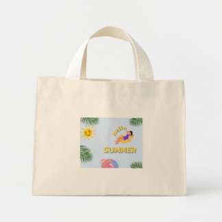 Hallo Sommer-Tasche Mini Stoffbeutel
