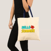 Hallo Sommer-Tasche Tragetasche (Vorderseite (Produkt))